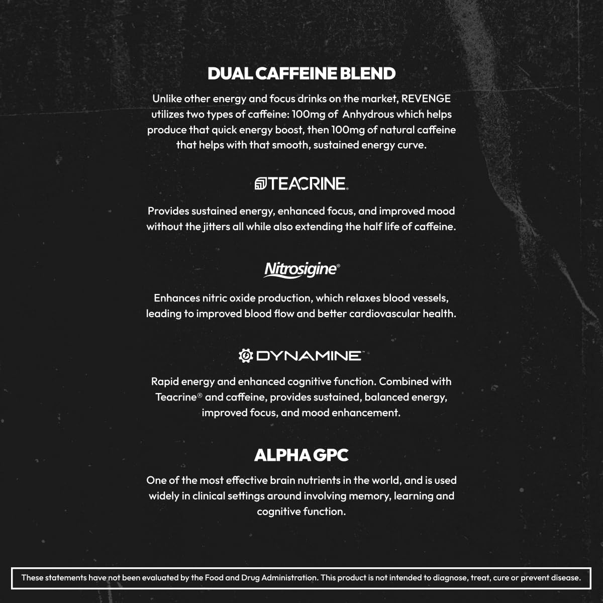 REVENGE BLK FLG Energy Drink Mix – Healthy Coffee Alternative with Natural Caffeine & Nootropics – Focus & Clean Energy Supplement – Sugar Free – 15 On-The-Go Stick Packs REVENGE Au supplements