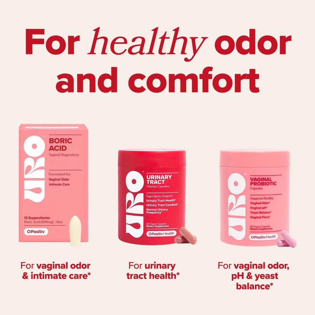 O Positiv URO Urinary Tract Health Supplement for Women, 60 Count (Pack of 1) - Urinary Support Vitamins with Pacran Complete Cranberry Extract