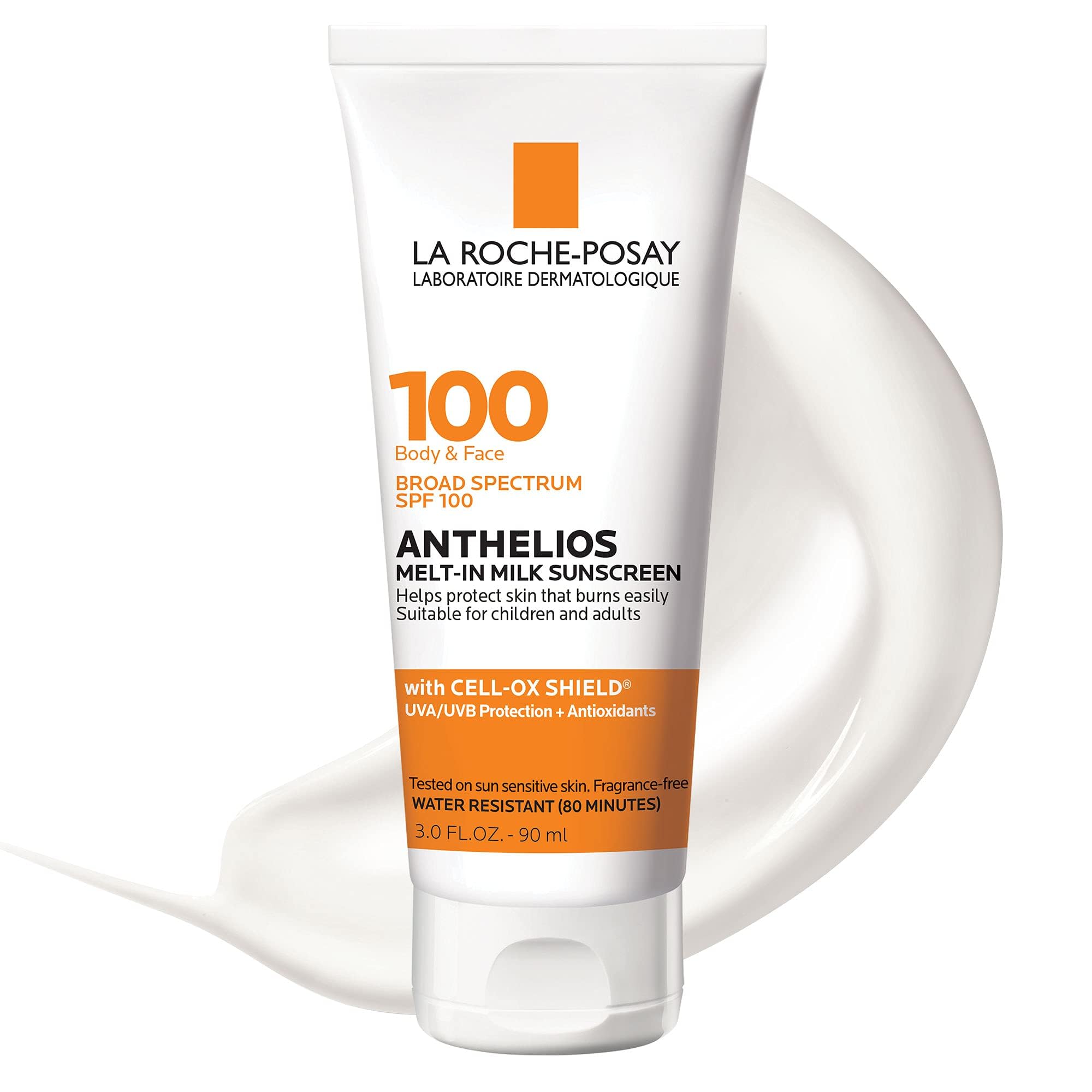 La Roche-Posay Anthelios Melt-In Milk Sunscreen SPF 100, Sunscreen For Body & Face