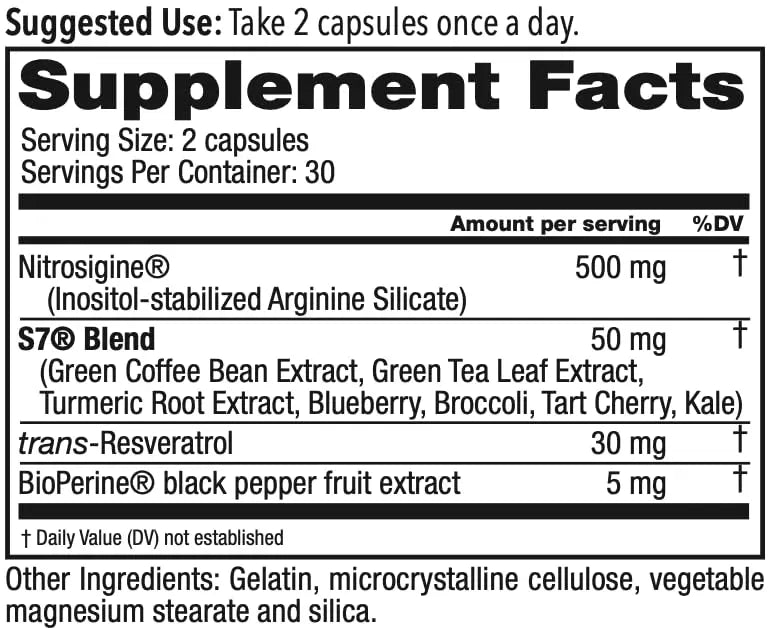 Juvenon BloodFlow-7 Nitric Oxide Supplement with Nitrosigine Juvenon Au supplements