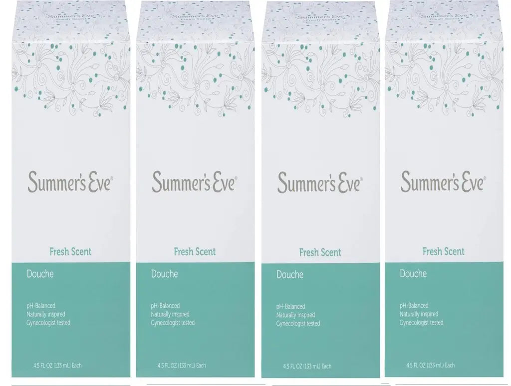 (Pack of 4 Bottles) Summer's Eve Fresh Scent Douche Vinegar & Water, Feminine Wash, 4.5oz Bottles Summer's Eve Au supplements