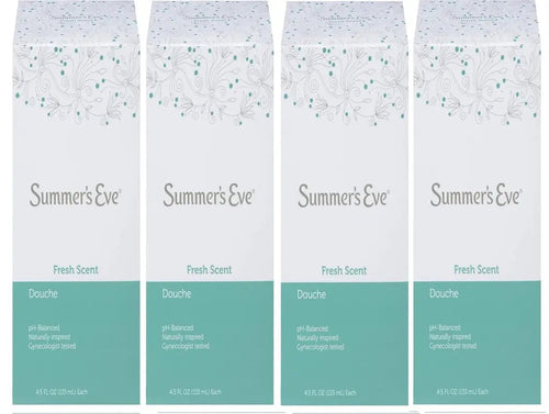 (Pack of 4 Bottles) Summer's Eve Fresh Scent Douche Vinegar & Water, Feminine Wash, 4.5oz Bottles Summer's Eve Au supplements