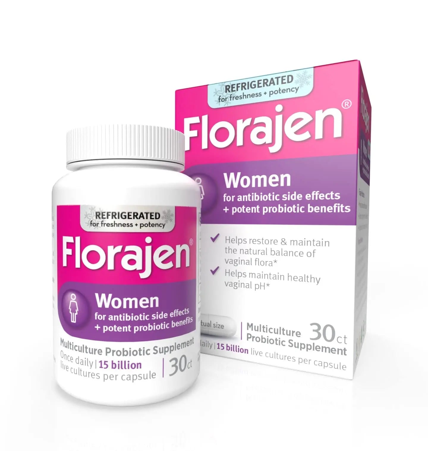 Florajen Women's Vaginal Probiotics, Provides Gut Health & Constipation Relief For Adults And Bloating Relief Florajen Au supplements