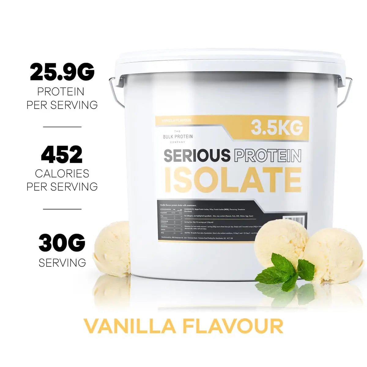 The Bulk Protein Company, Serious Protein Isolate – 3.5kg – Whey Protein Iso The Bulk Protein Company Au supplements
