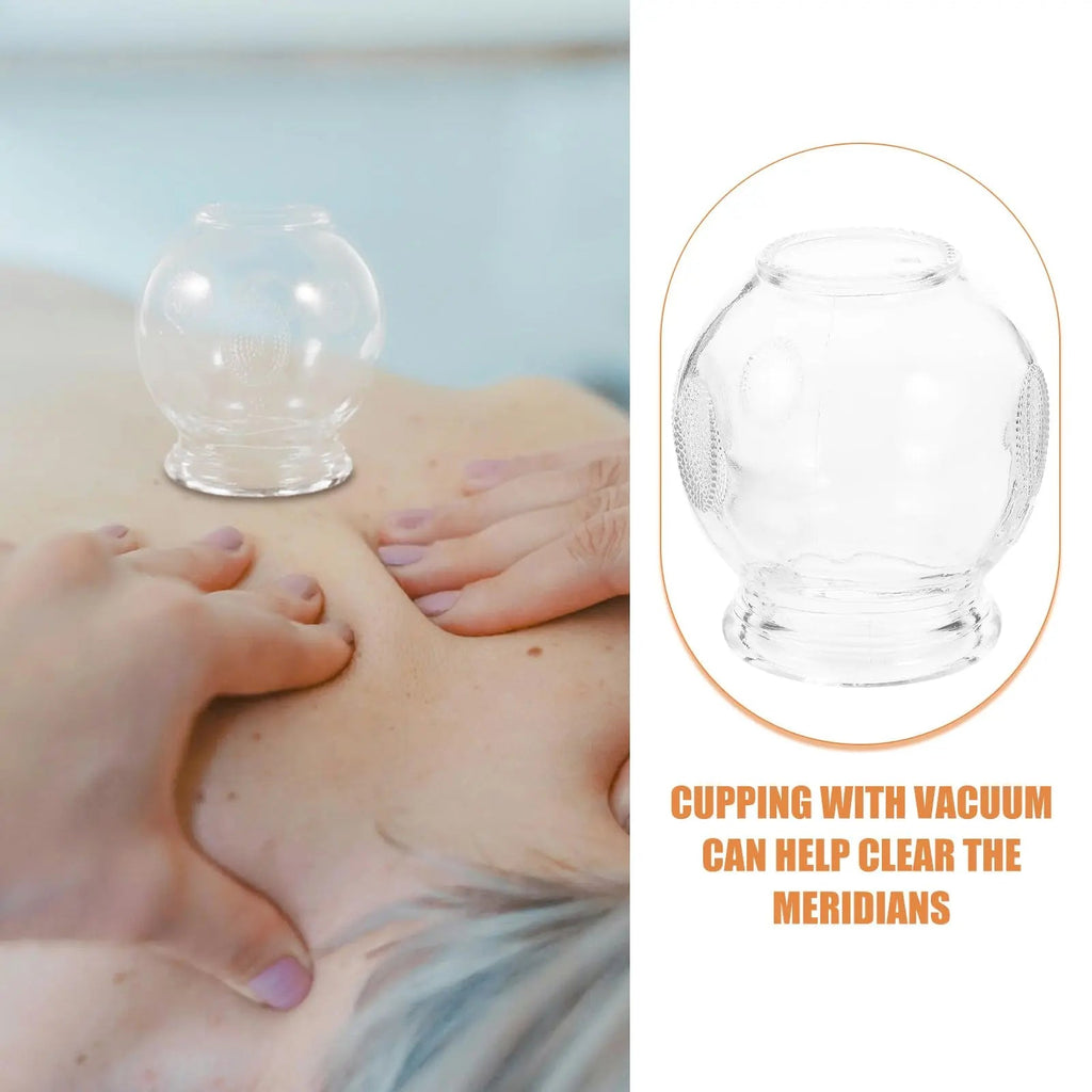 Healvian 8pcs Glass Fire Chinese Acupoint Cupping Glass Cupping Device Body Care Cupping Suction Healvian Au supplements