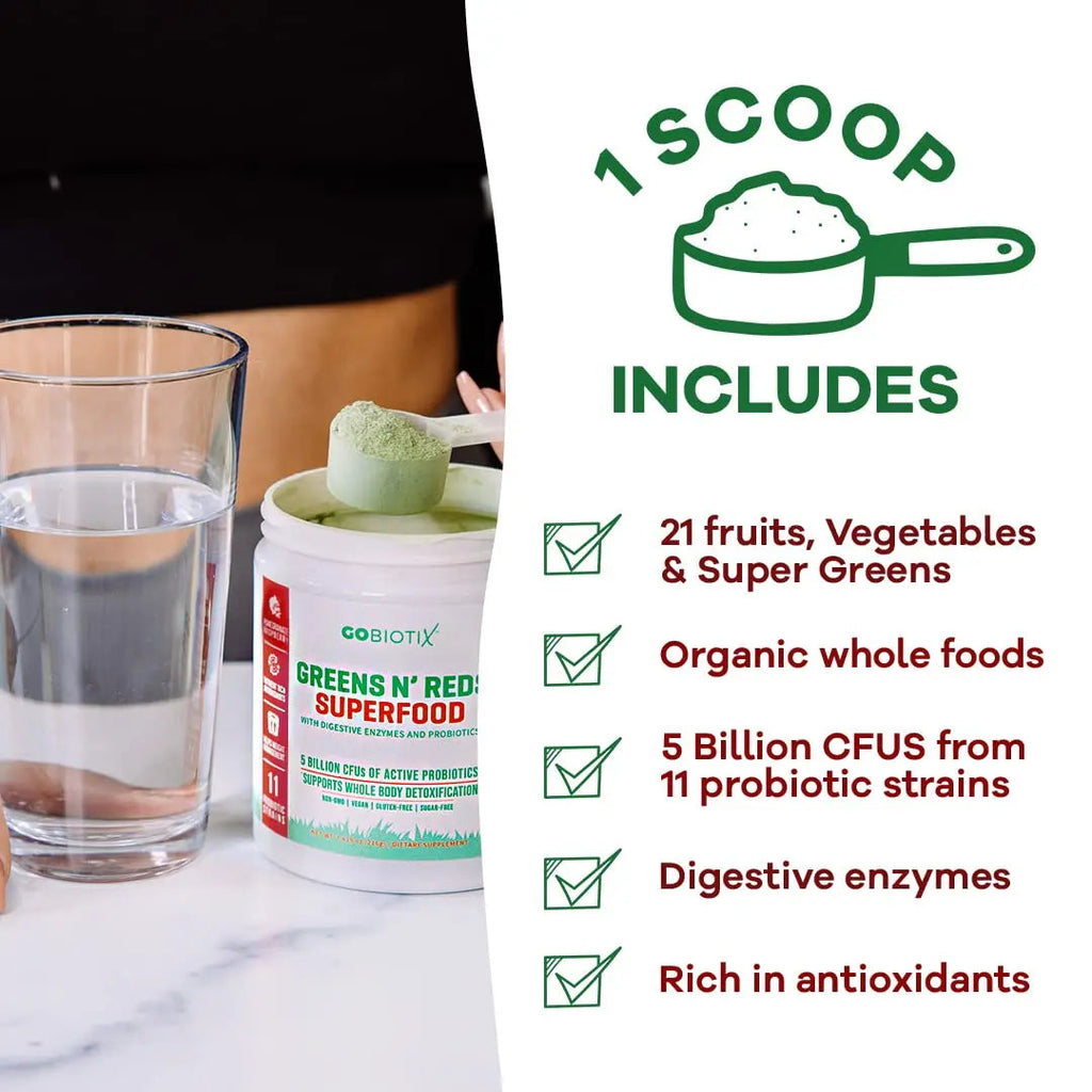 GOBIOTIX Super Greens Powder with Organic Spirulina - Superfood Supplement GOBIOTIX Au supplements