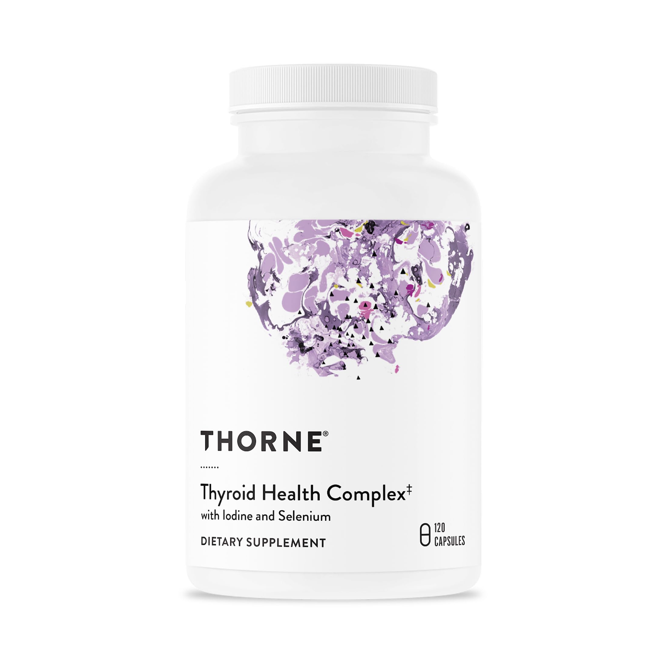 THORNE - Thyroid Health Complex (Formerly Thyrocsin) - Thyroid Cofactors for Thyroid Function Support* - Vitamins B12, C & E, Ashwagandha, Iodine, Zinc, Selenium, Copper & L-Tyrosine - 60 Servings THORNE Au supplements