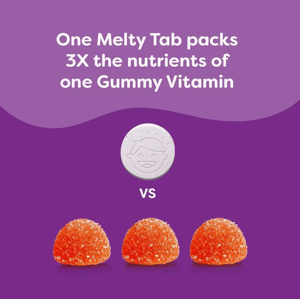 Renzo's Picky Eater Kids Multivitamin with Iron, Dissolving Kids Vitamins with Vitamin D3 and K2 and More, 60 Sugar-Free Melty Tabs Renzo's Au supplements