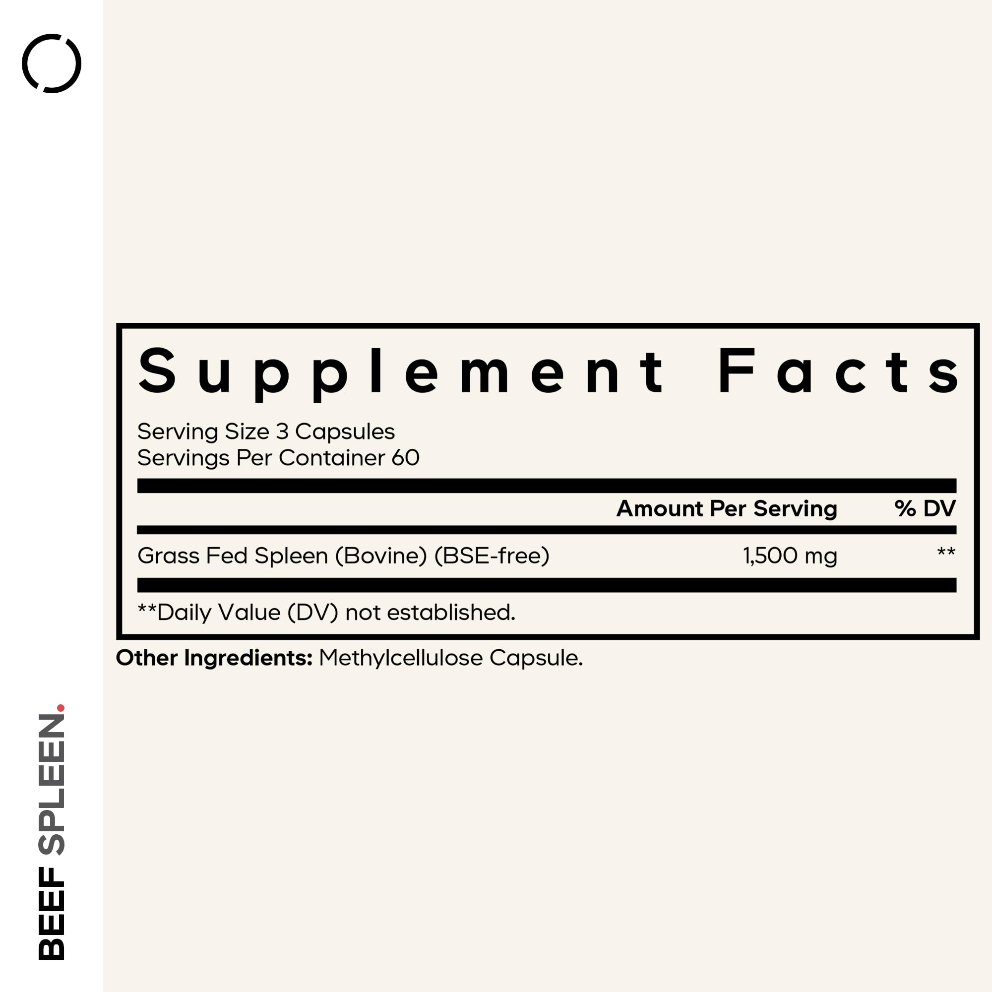 Codeage Grass Fed Beef Spleen Supplement - 2-Month Supply - Freeze Dried, Non-Defatted, Desiccated Bovine Pills Glandulars Meat – Pasture Raised Beef Vitamins for Spleen -180 Capsules Codeage Au supplements