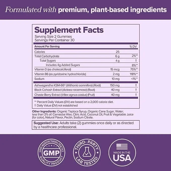 MENO Gummies for Menopause, 30 Servings (Pack of 1) - Hormone-Free Menopause O Positiv Au supplements
