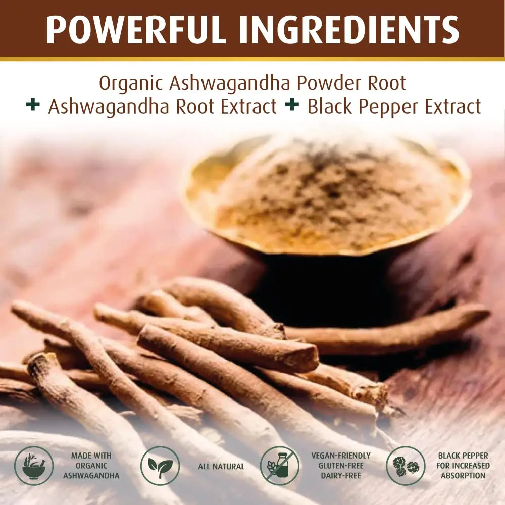 PRATIC LINE Ashwagandha Capsules 3,000 mg - 120 Vegan Cap Made with Organic PRATIC LINE Au supplements