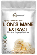 Micro Ingredients Organic Lions Mane Mushroom Supplement Powder 16 Ounce Micro Ingredients Au supplements