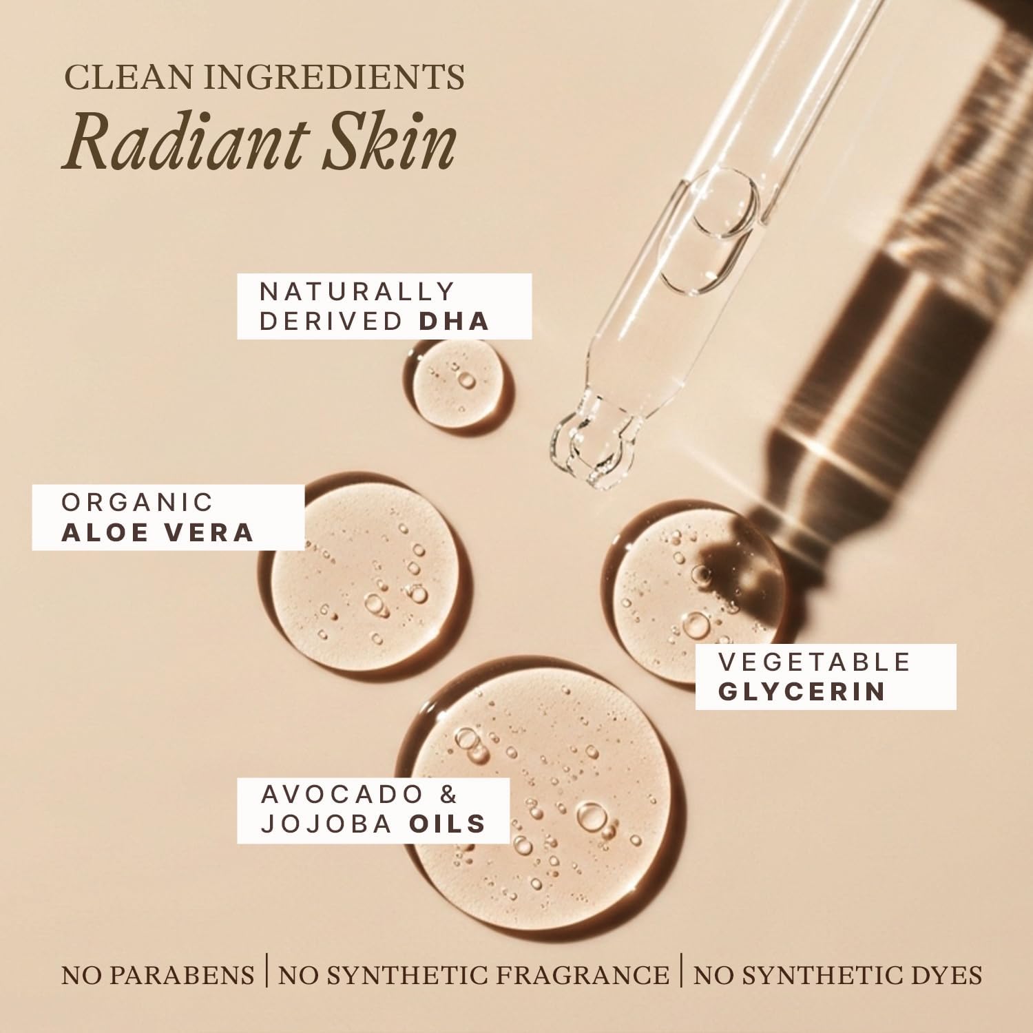 Self Tanning Drops - USA Made with Natural & Organic Ingredients, Medium Face Tanning Drops to Add to Lotion