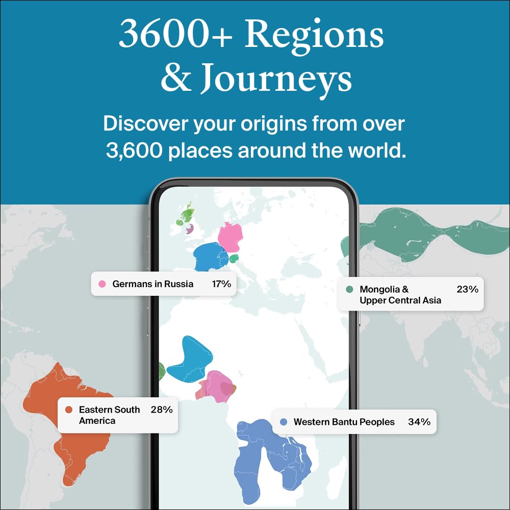 AncestryDNA Genetic Test Kit + 3-Month Ancestry World Explorer Membership: Personalized Genetic Results, DNA Ethnicity Test, Family History, Complete DNA Test, 3600+ Regions and Journeys AncestryDNA Au supplements