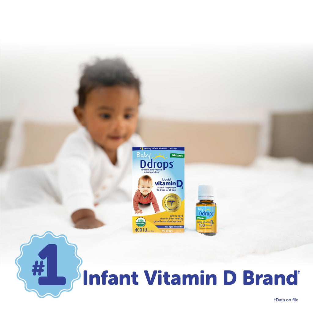 Ddrops Baby 400 IU, Vitamin D, 90 Drops 2.5mL (0.08 Fl. Oz (Pack of 1))