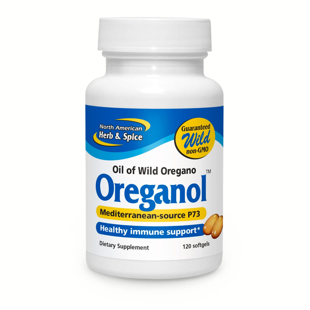 NORTH AMERICAN HERB & SPICE Oreganol P73, 120 Softgels - Immune System Support - Unprocessed, Vegan Friendly Wild Oregano