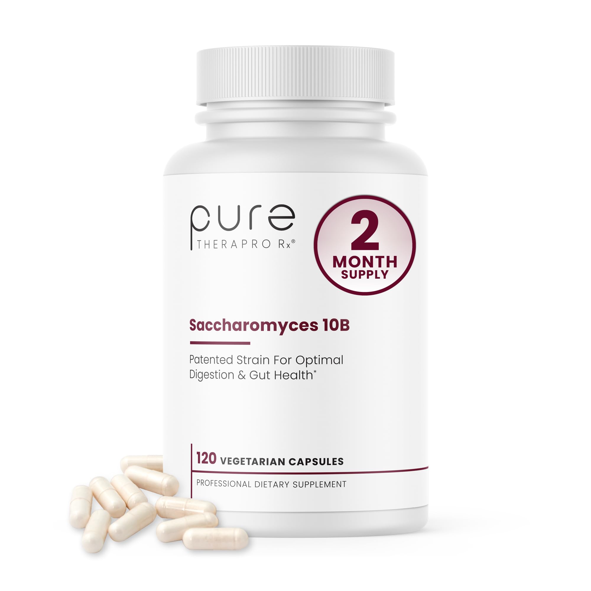 Saccharomyces Boulardii Probiotics 10 Billion CFU Made in USA | No Fillers Patented Strain: Lynside CNCM I-3799 Probiotics for Men and Women