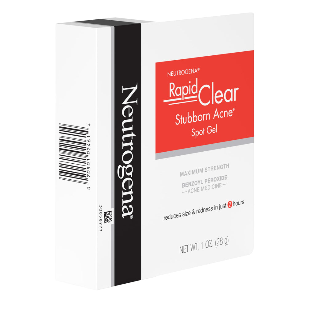 Neutrogena Rapid Clear Stubborn Acne Spot Treatment Gel, Maximum Strength 10% Benzoyl Per-oxide