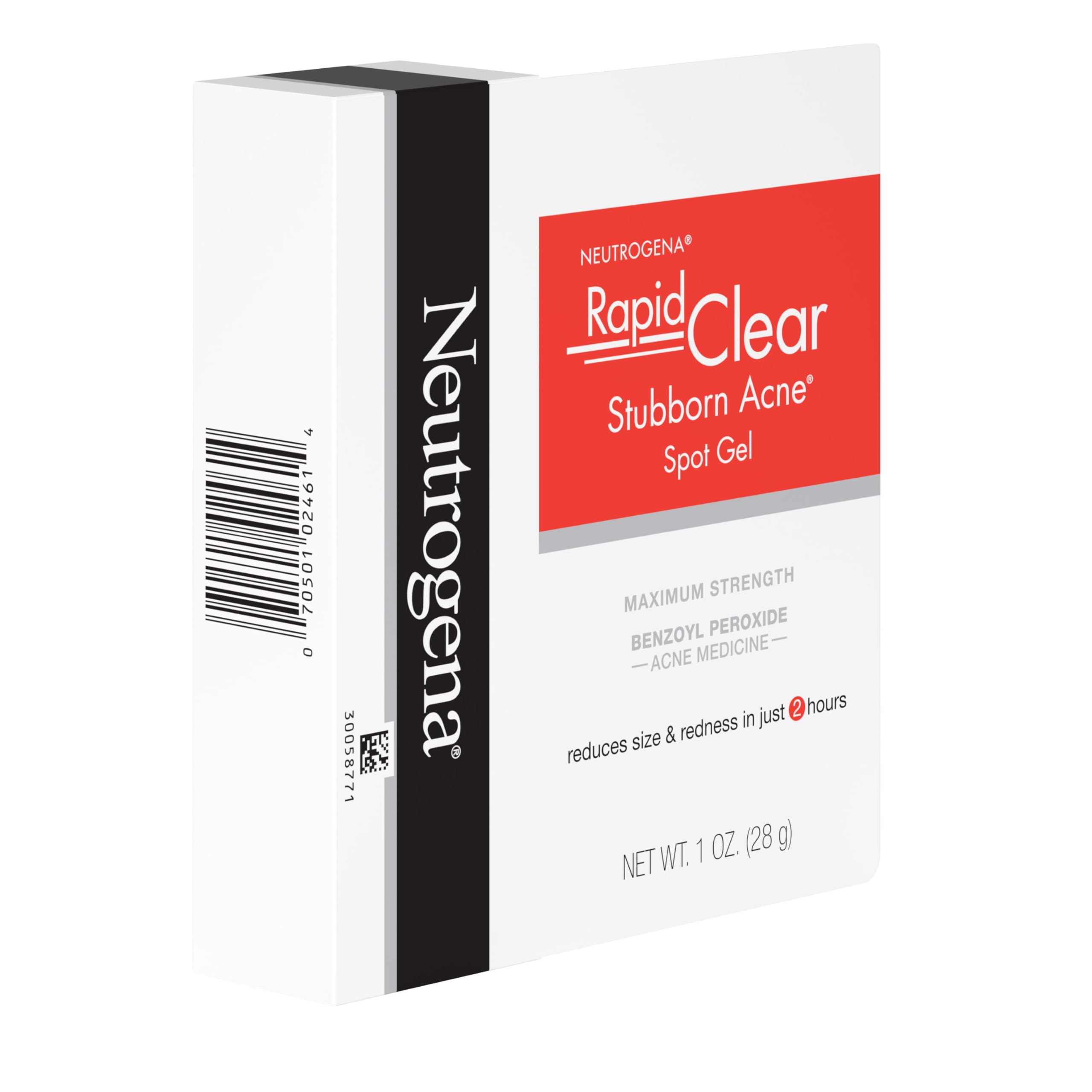Neutrogena Rapid Clear Stubborn Acne Spot Treatment Gel, Maximum Strength 10% Benzoyl Per-oxide