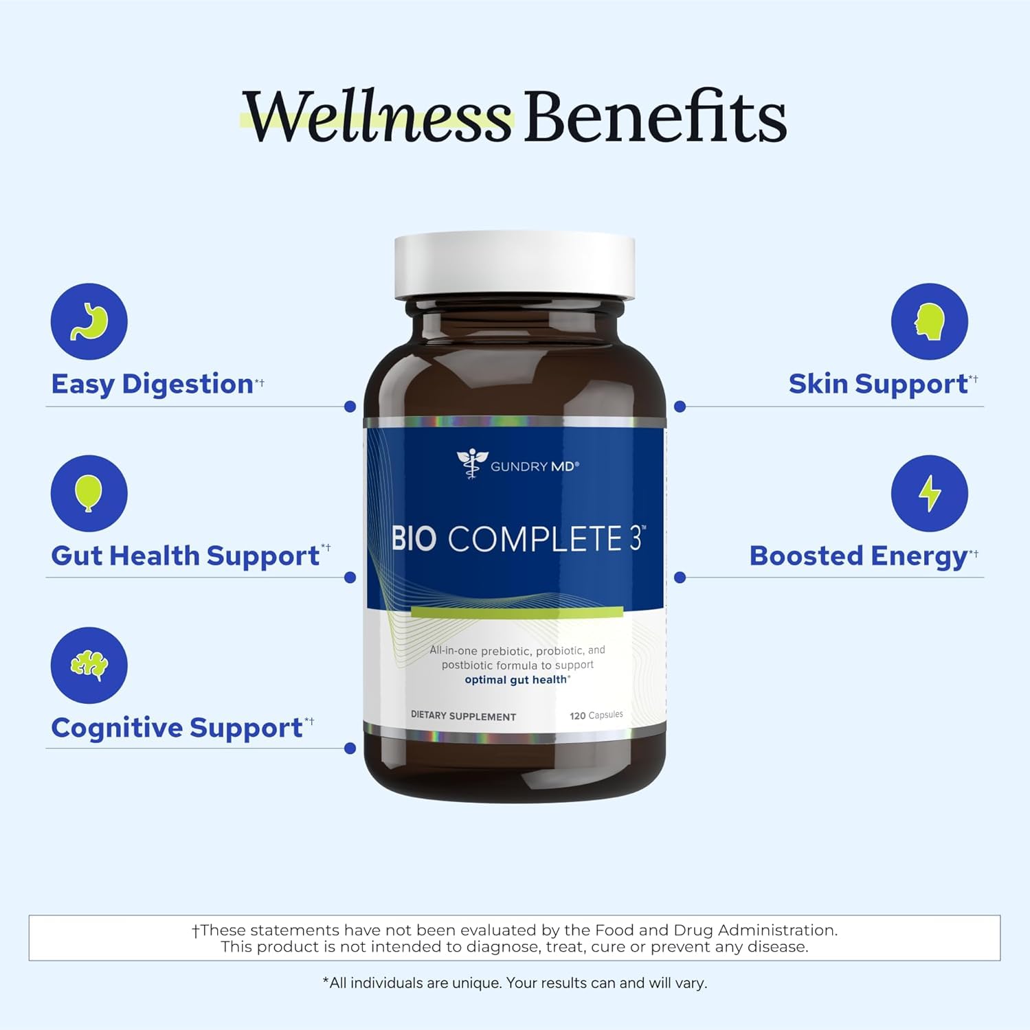 Gundry MD® Bio Complete 3 - Prebiotic, Probiotic, Postbiotic to Support Optimal Gut Health, 30 Day Supply (90 Day Supply) Gundry MD Au supplements
