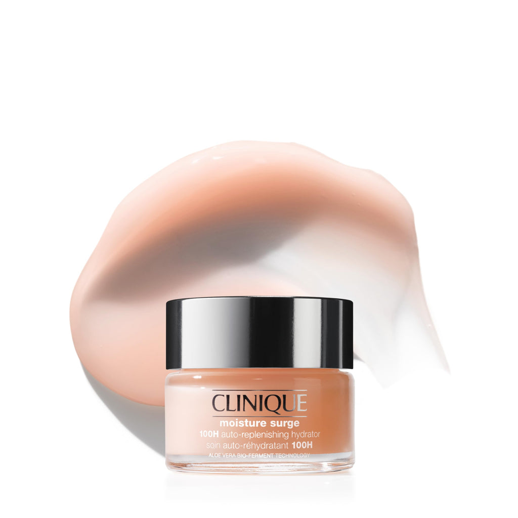 Clinique Moisture Surge 100H Auto-Replenishing Hydrator Oil Free Face Moisturizer | With Hyaluronic Acid, Aloe Bioferment and Vitamins C + E