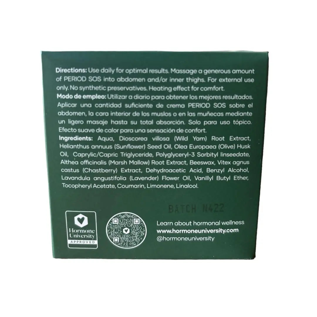 Glow Botanica | Period SOS - Real Wild Yam Cream for PMS Symptom Relief - Topical Supplement Glow Botanica Au supplements