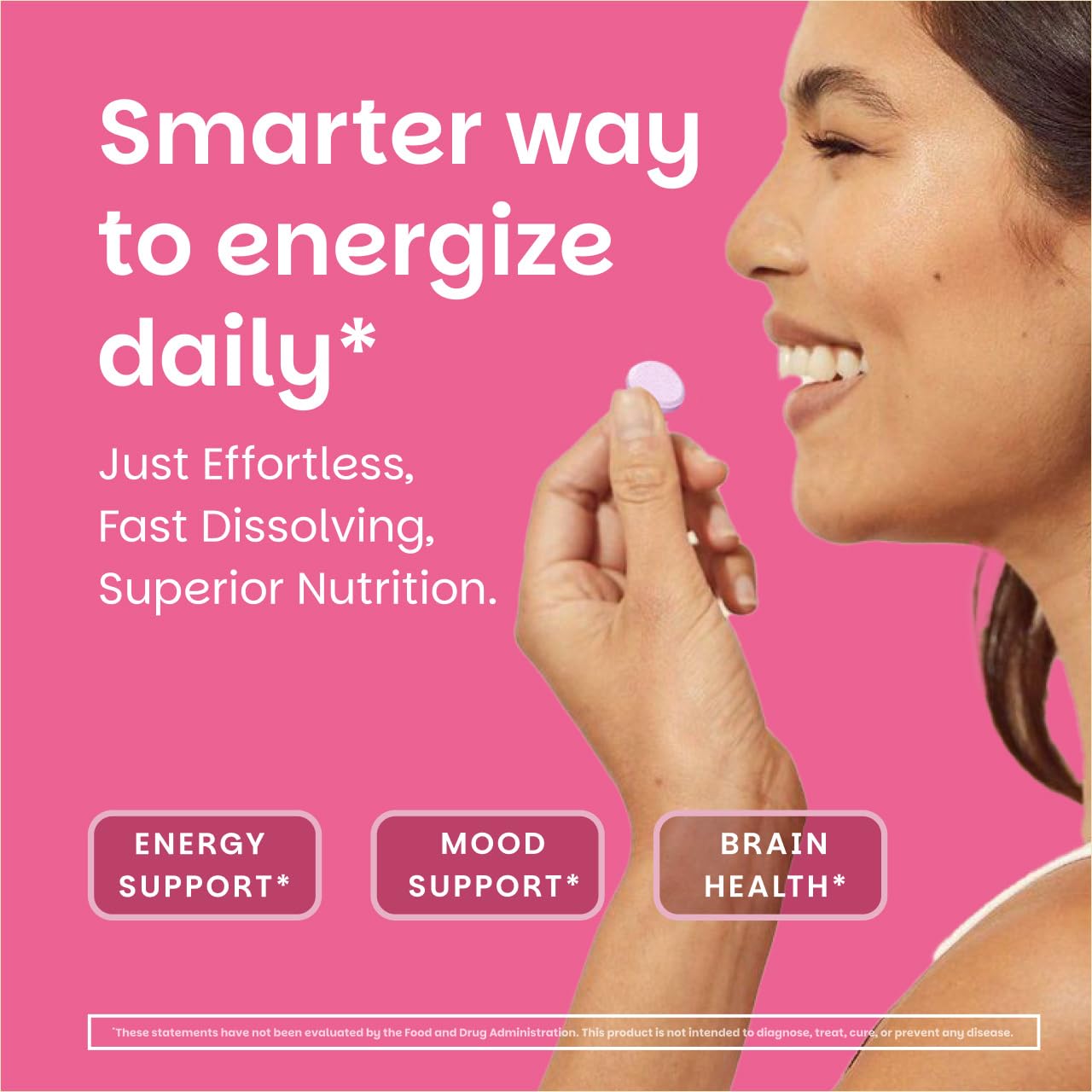 EZ Melts Dissolvable B12 2,500 mcg - Vitamin B12 for Energy & Immune Support - Non-GMO, Vegan & Gluten-Free