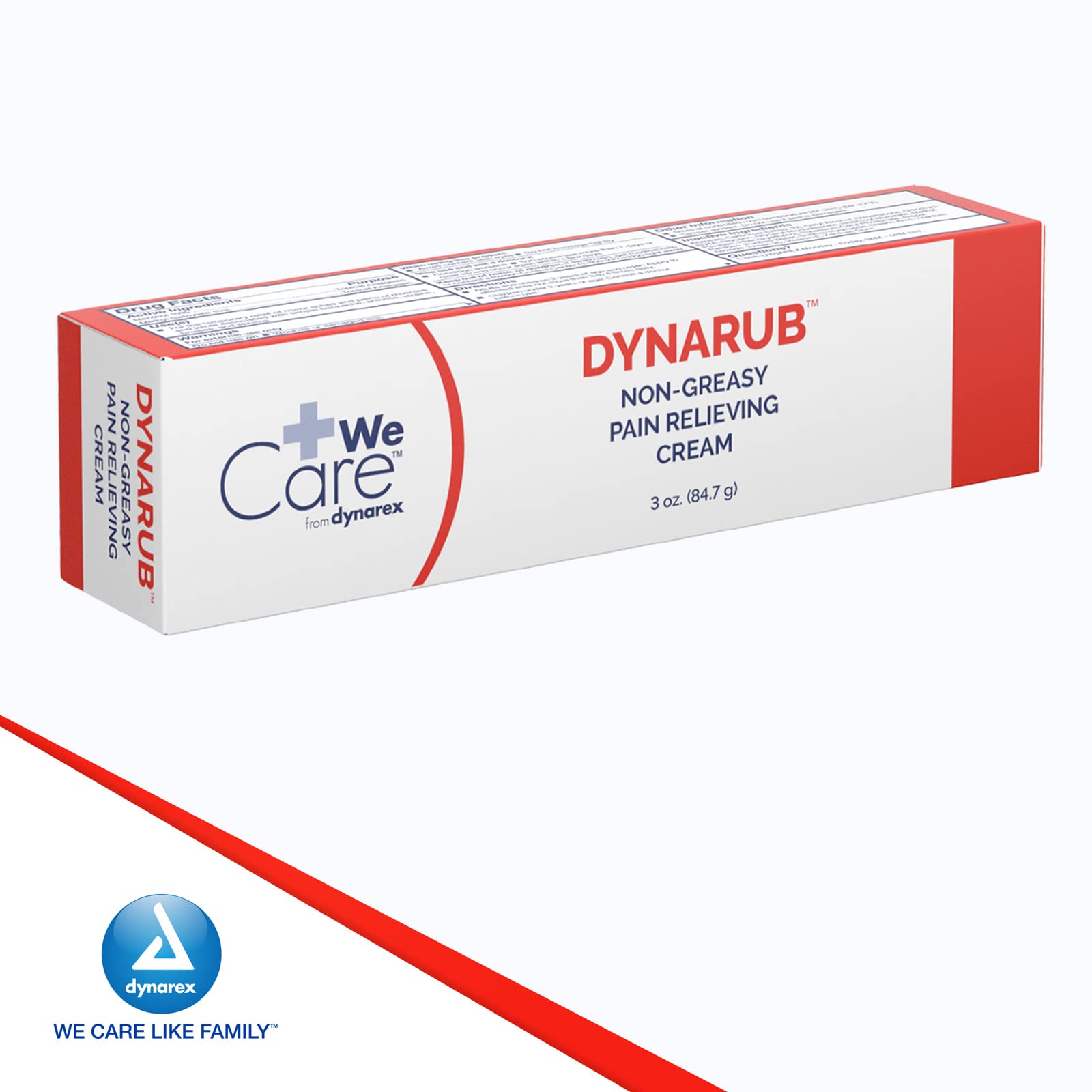 Dynarex DynaRub Cream - Mentholated Topical Muscle Pain Relief Cream - 10% Menthol, 15% Methyl Salicylate - Helps Soothe Joint Swelling & Soreness - Cooling, Non-Greasy Formula - 3oz, 1 Tube Dynarex Au supplements