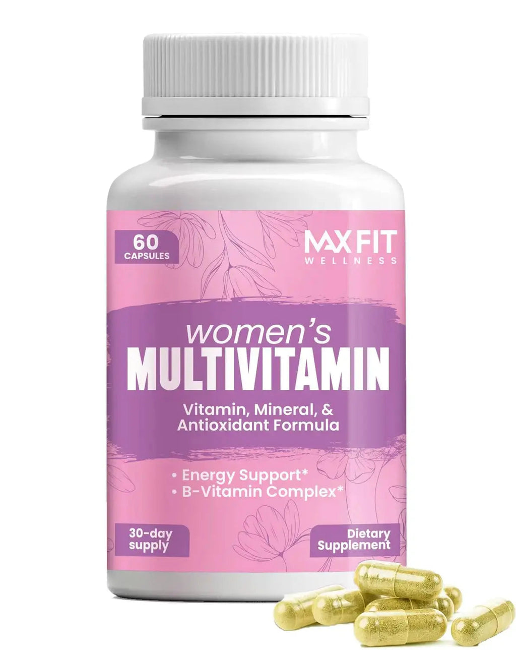 Women's Multivitamin – Complete Multivitamin for Women 50+ with Essential Vitamins A, B, C, D, E, Calcium & Iron – Supports Energy MAX FIT Au supplements