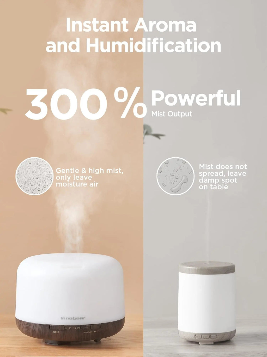 InnoGear 500ml Essential Oil Diffuser with Remote Control, Premium Ultrasonic Aromatherapy InnoGear Au supplements
