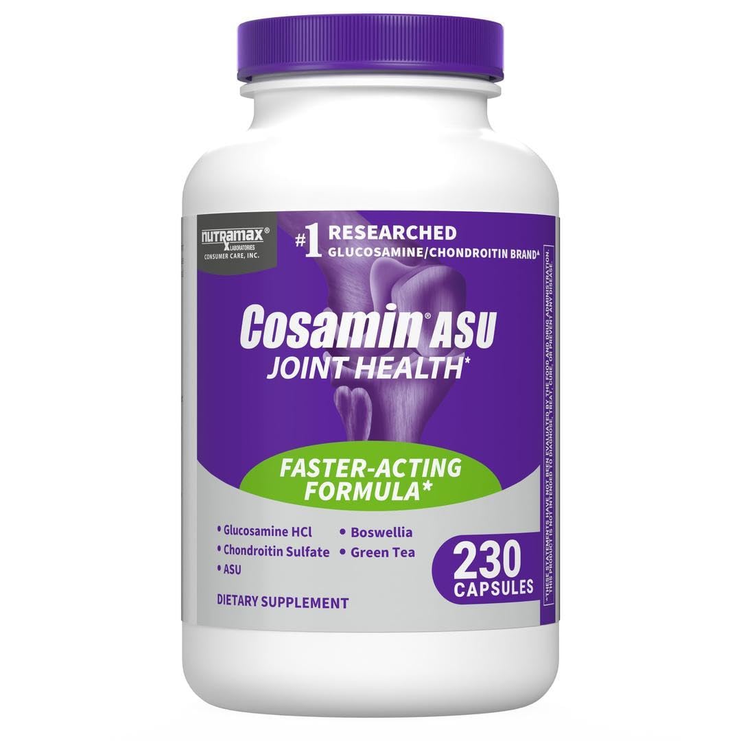 Nutramax Laboratories Cosamin® ASU Joint Health Supplement with Glucosamine, Chondroitin & ASU for Adult Men & Women, Joint Supplement, 230 Capsules Nutramax Laboratories Au supplements