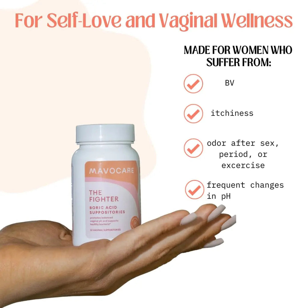 MavoCare, Inc. Boric Acid 600mg The Fighter with Added Calendula Vegan Capsule- Fights BV and Irritation- Gentle MavoCare, Inc. Au supplements