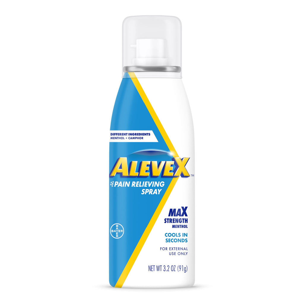 AleveX Pain Relieving Spray, Fast Acting & Fast Drying for Targeted Pain Relief, 3.2 oz Spray Aleve Au supplements