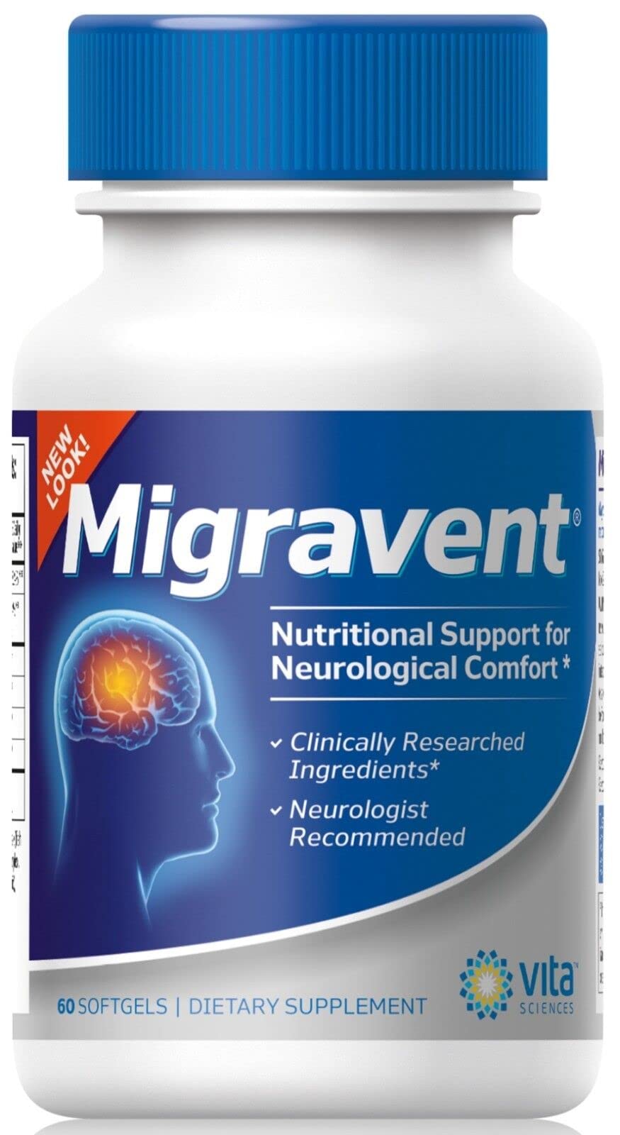 Vita Sciences Migravent – Advanced Nutritional Formula with Magnesium, CoQ10, Vitamin B2, and Butterbur for Brain and Circulatory Wellness – 60 Capsules Vita Sciences Au supplements