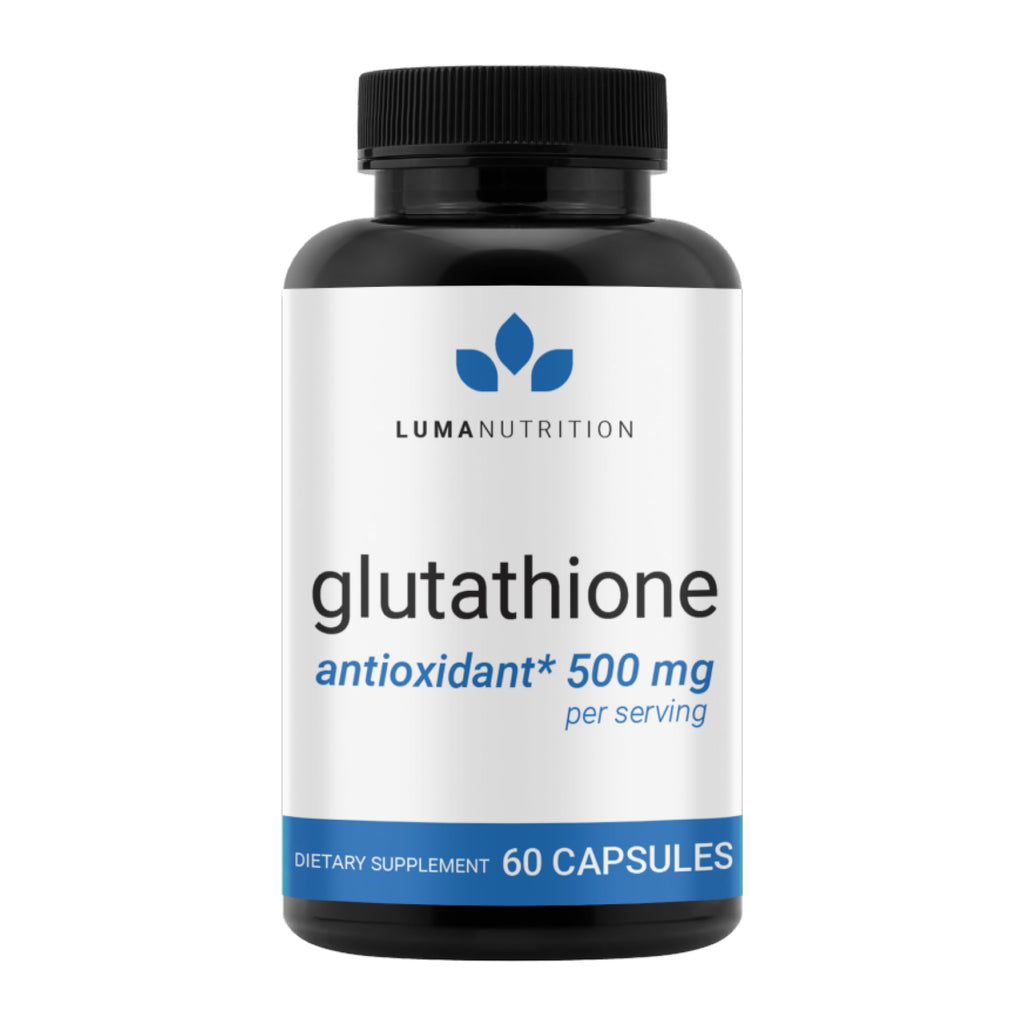 Luma Nutrition Premium Glutathione Supplement - 500mg - L-Glutathione - Antioxidant Support