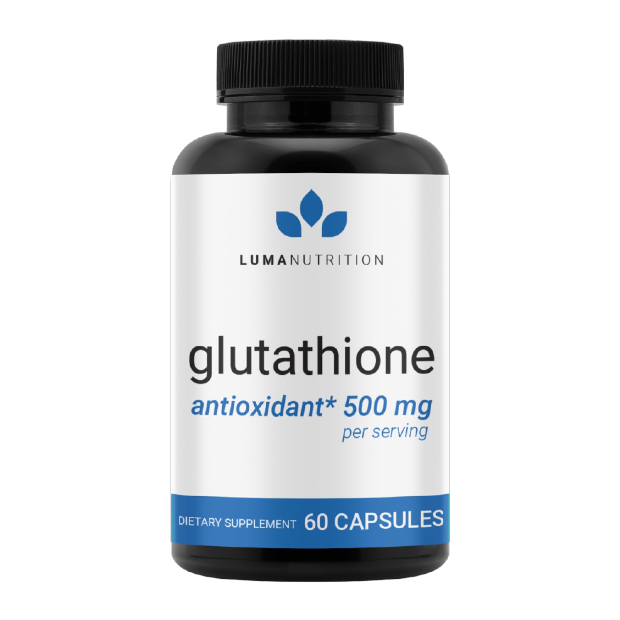 Luma Nutrition Premium Glutathione Supplement - 500mg - L-Glutathione - Antioxidant Support