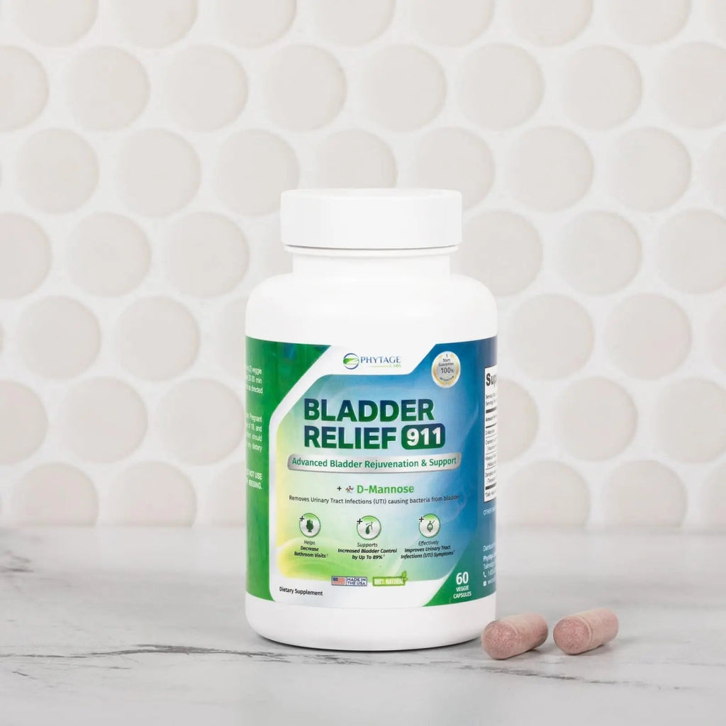 Phytage Labs Bladder Relief 911 Detoxifying Strength - for Men and Women Provides Bladder Support, 60 Veggie Capsules - 2 Pack Phytage Labs Au supplements