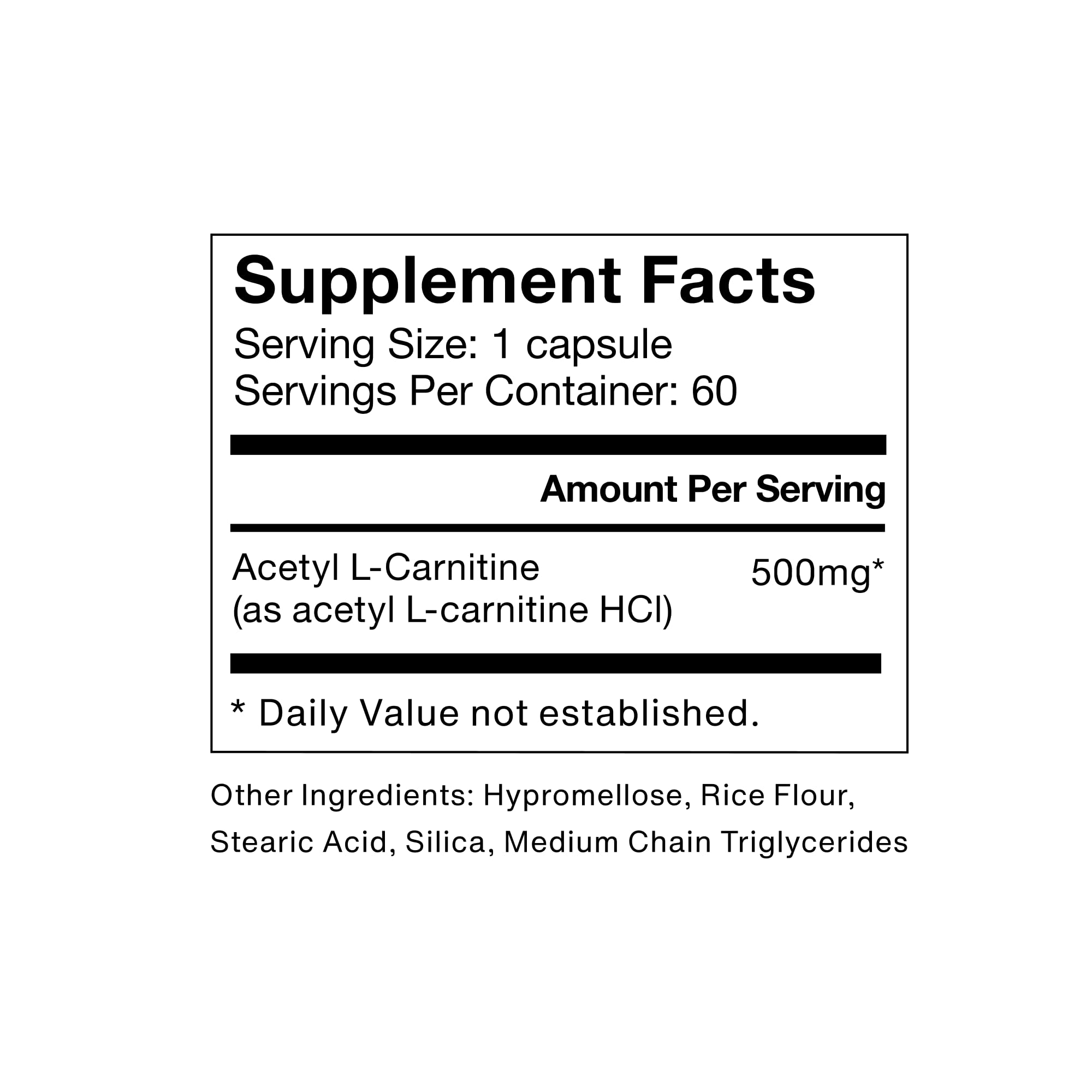 Momentous Acetyl L-Carnitine, Brain Function & Cognitive Support Supplement, Boosts Mental Clarity & Energy Production, NSF Certified for Sport, 500 mg, 60 Servings Momentous Au supplements