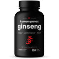 NutraChamps Korean Red Panax Ginseng Capsules | Extra Strength Ginsenosides for Energy, Focus, Performance, Vitality & Immune Support
