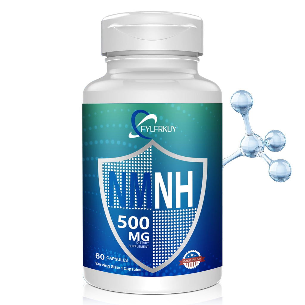 FYLFRKUY New NMNH 500mg Per Serving (Dihydronicotinamide Mononucleotide), NAD 𝐒𝐮𝐩𝐩𝐥𝐞𝐦𝐞𝐧𝐭𝐬 Pure Organic, More Effective Than NMN for Anti-Aging, Energy, Immunity, Focus - 60 Count FYLFRKUY Au supplements