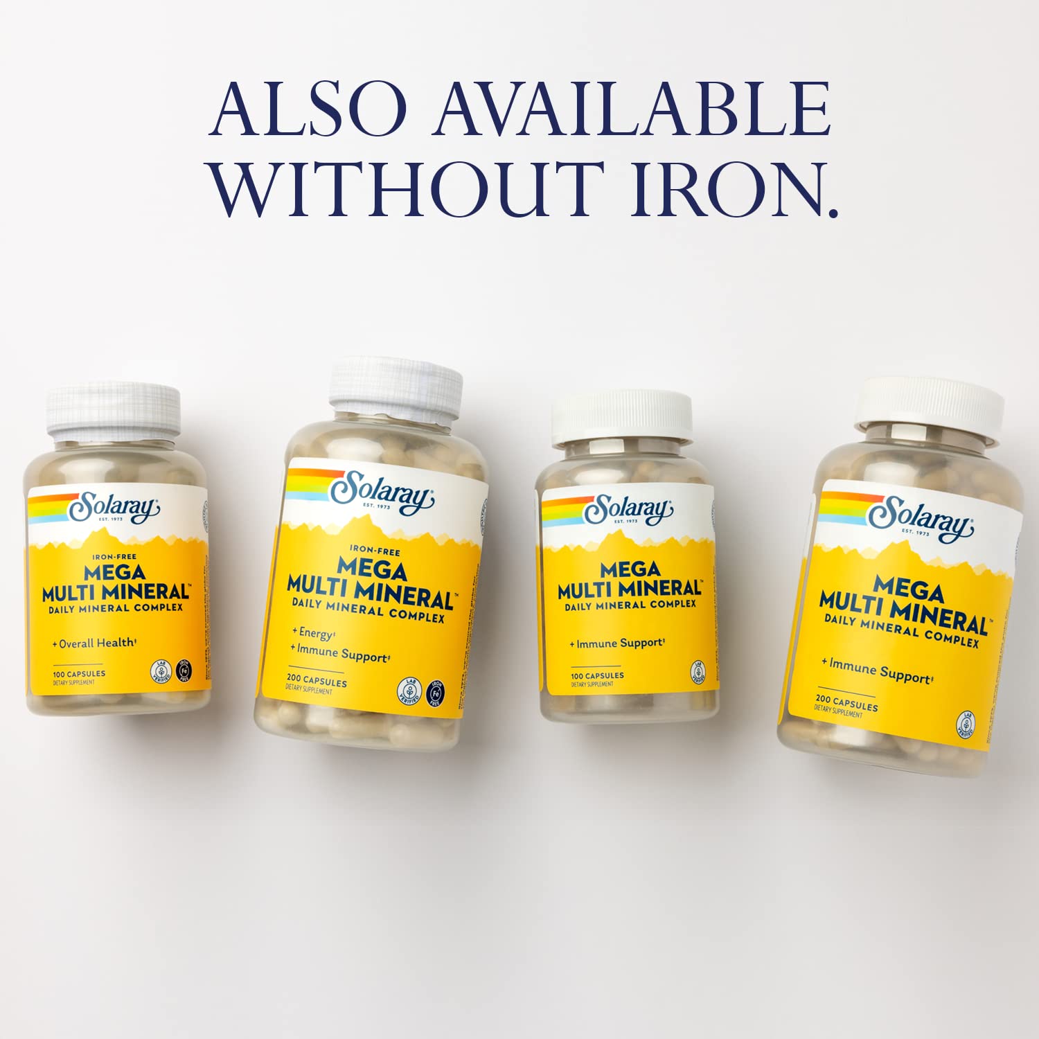 Solaray Mega Multi Mineral | 200 Capsules