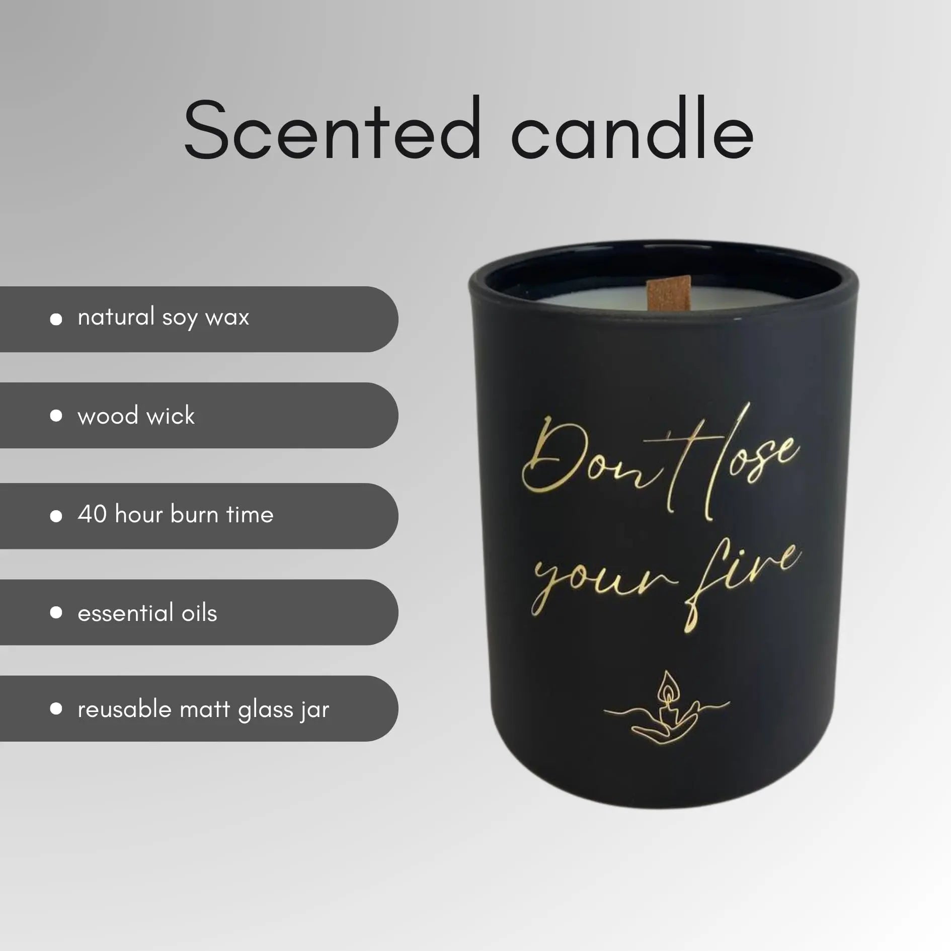 100% Natural Soy Wax Candle, Valentines Day Gifts for Women & Men, Candles for Home Lomilla Au supplements