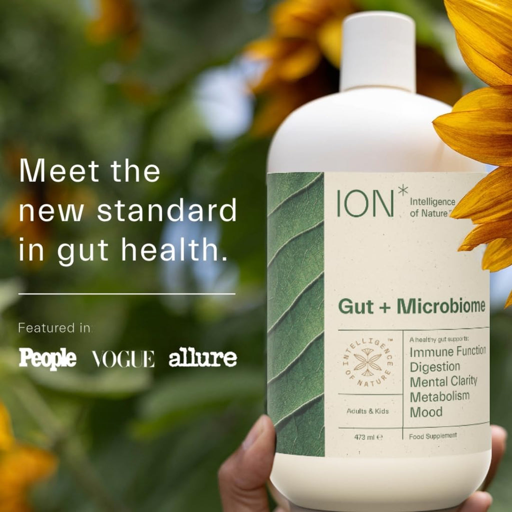 ION* Intelligence of Nature Gut Support Liquid Supplement - Gut & Digestive Health Liquid Drops, Cleanse & Detox with Humic Extract