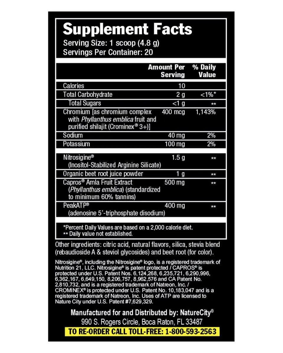 NatureCity True-NOx Nitric Oxide Supplements for Men and Women - Pre-Workout Booster NatureCity Au supplements