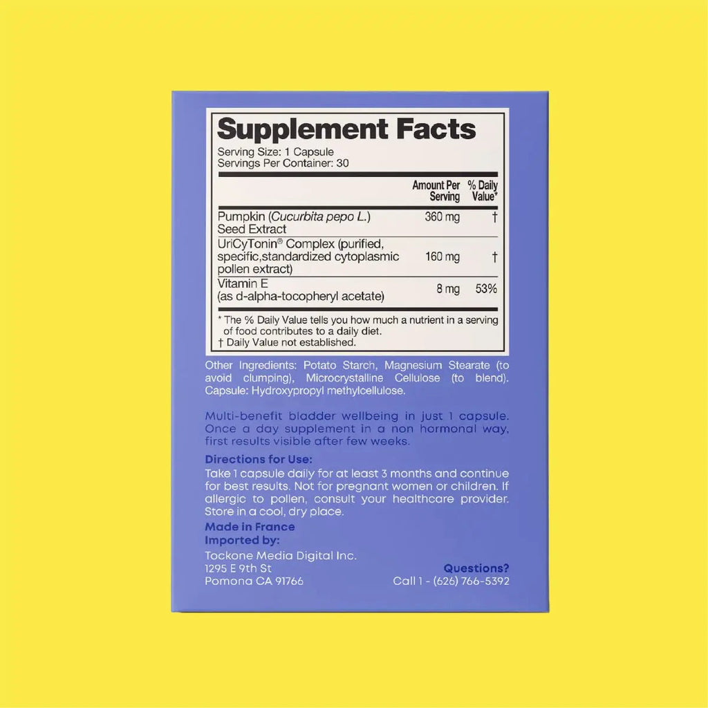 FEM Urovital Bladder Control Supplements - Overactive Bladder, Leakage & Urgency Relief - Non-Hormonal Urinary Tract Health Support for Women - 30 Capsules Upsa Au supplements