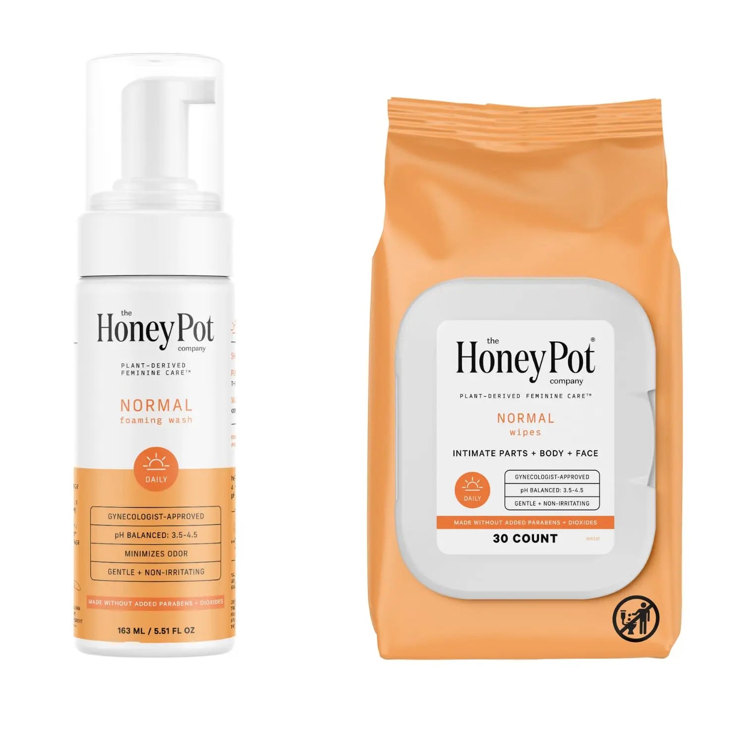The Honey Pot - Feminine Wash & Feminine Wipe Bundle - Includes Unscented Ph Balance The Honey Pot Company Au supplements