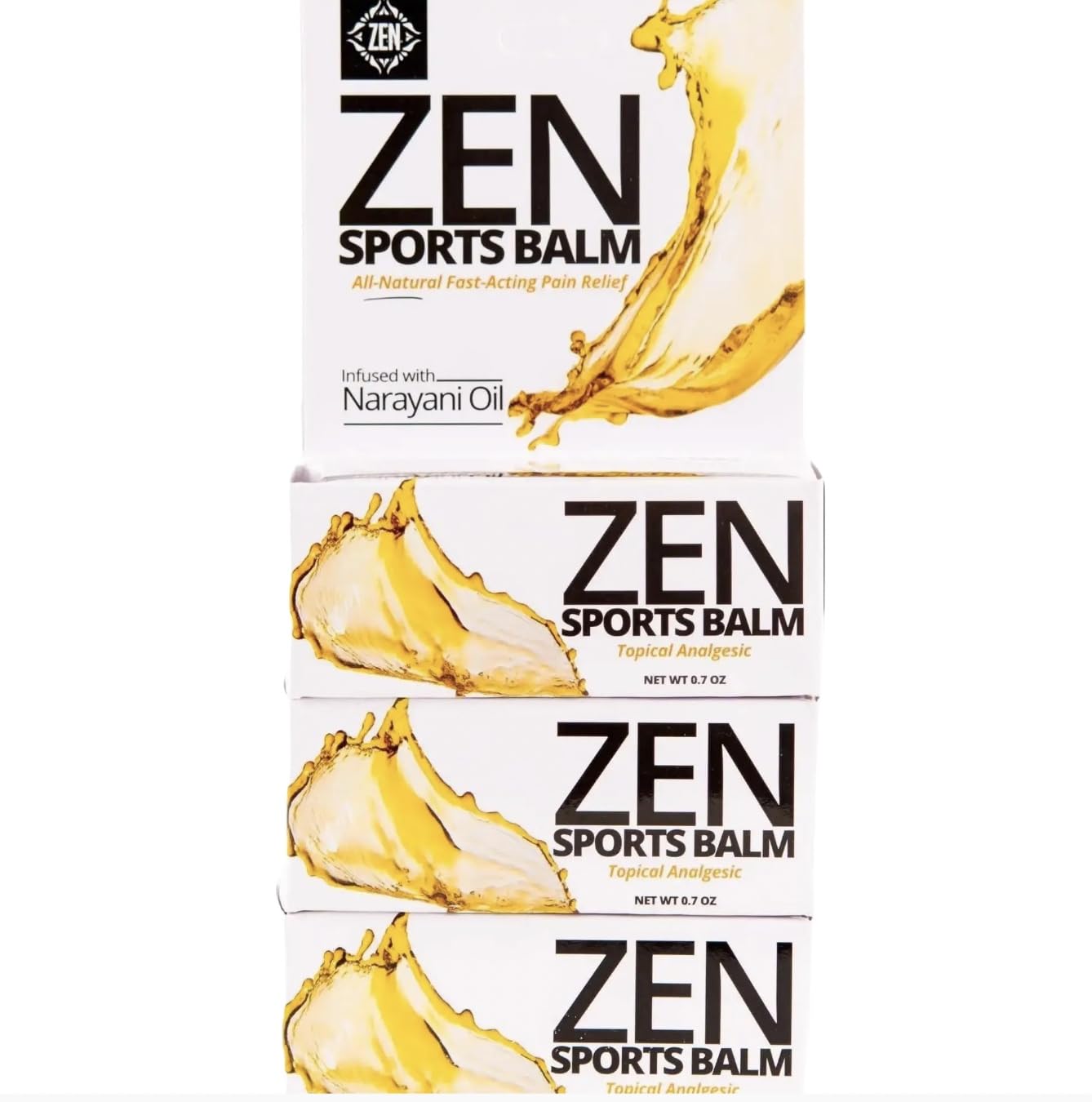ZEN Sports Balm with Narayani Oil- Cramps, Backaches and Other Workout & Exercise Injuries, Fast-Acting (Pack of 3) ZEN Au supplements