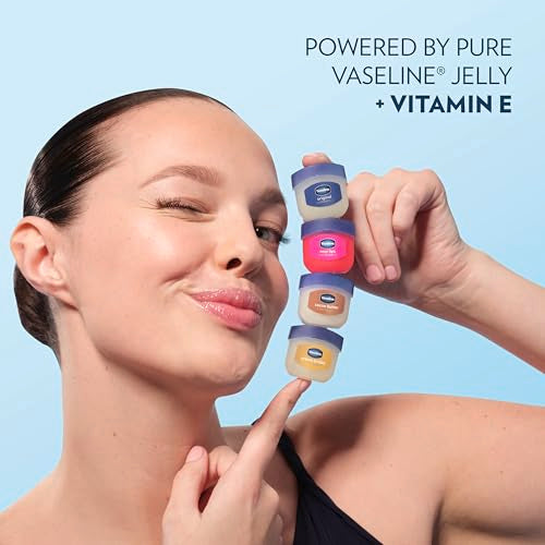 Vaseline Lip Therapy 2 Pack Original Mini For Dry, Chapped Lips Hydrating Lip Balm 0.5 oz