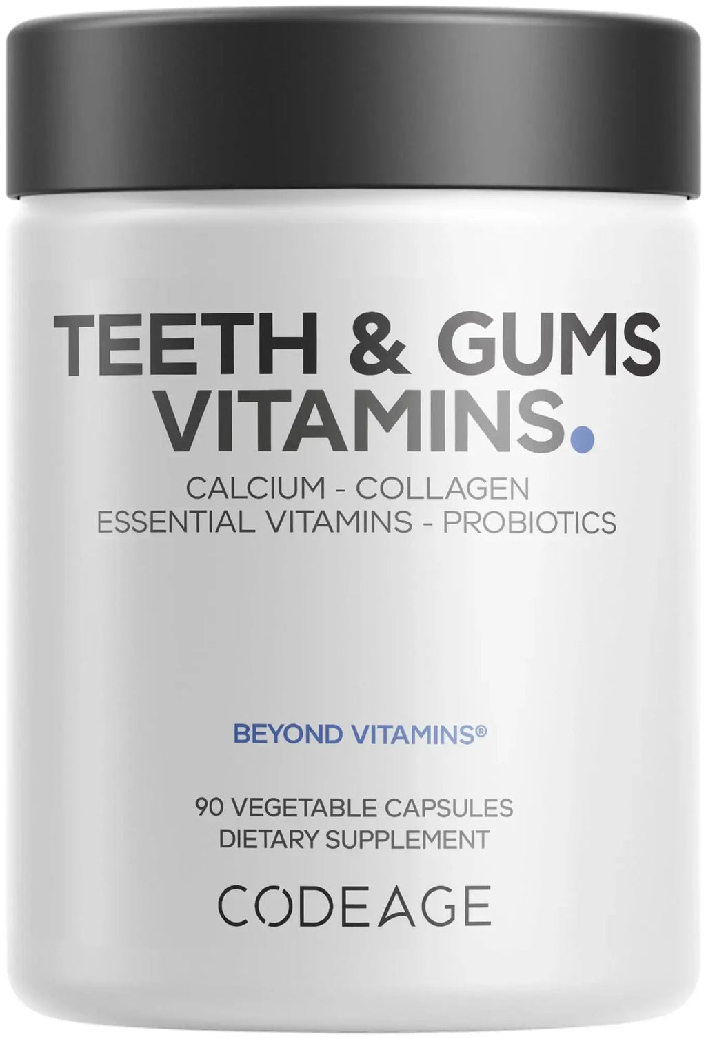Codeage Teeth & Gums Vitamins + Oral Probiotics Supplement for Mouth - Whole Food Calcium, Collagen, Potassium, Vitamin C, D3, K2, Zinc Codeage Au supplements