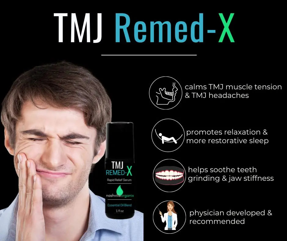 Dr. A's TMJ Remed-X Rapid Relief Serum | Deep Muscle & Jaw Tension Essential Oil Cream Doctor Angela Essential Au supplements
